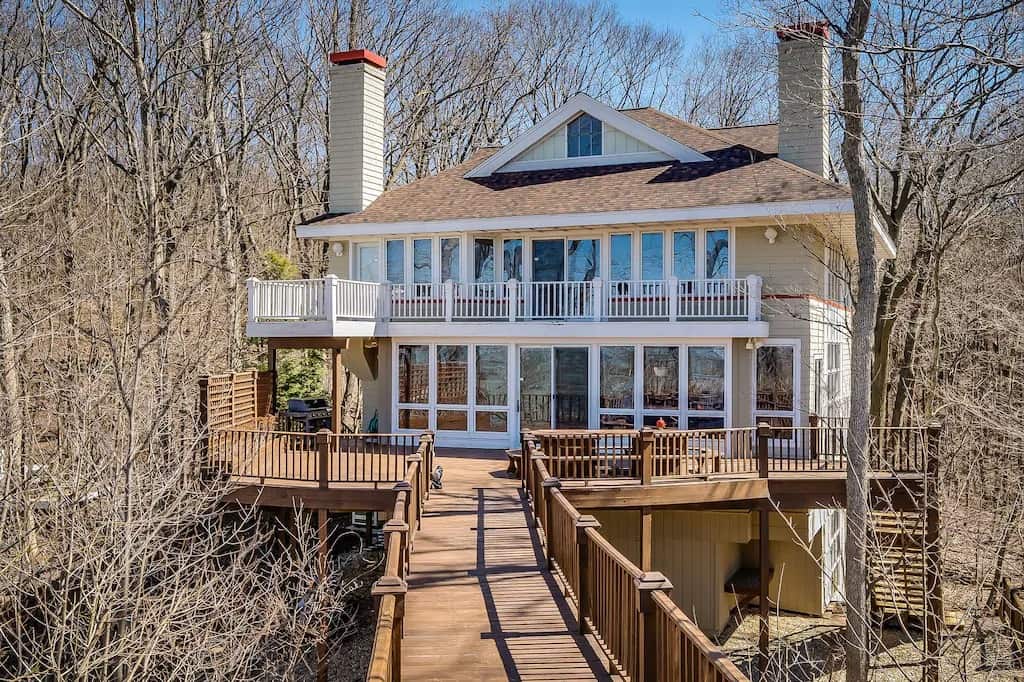 Vrbo in Michigan Lake Michigan Beachfront Home