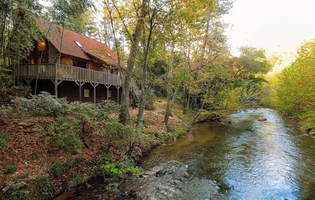 VRBO in North Carolina Luxury Riverfront Mountain Cabin